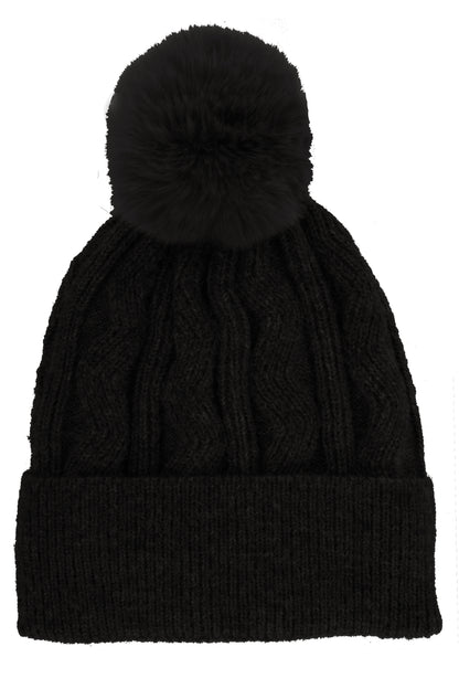 Zigzag Cashmere Knit Hat