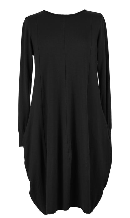 2 Pocket Panel Detail Knit Dress