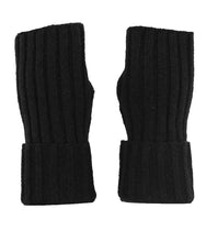 Load image into Gallery viewer, Fingerless Ribbed Knit Cashmere Gloves
