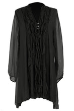 Load image into Gallery viewer, Frill Tassel Silk Blouse
