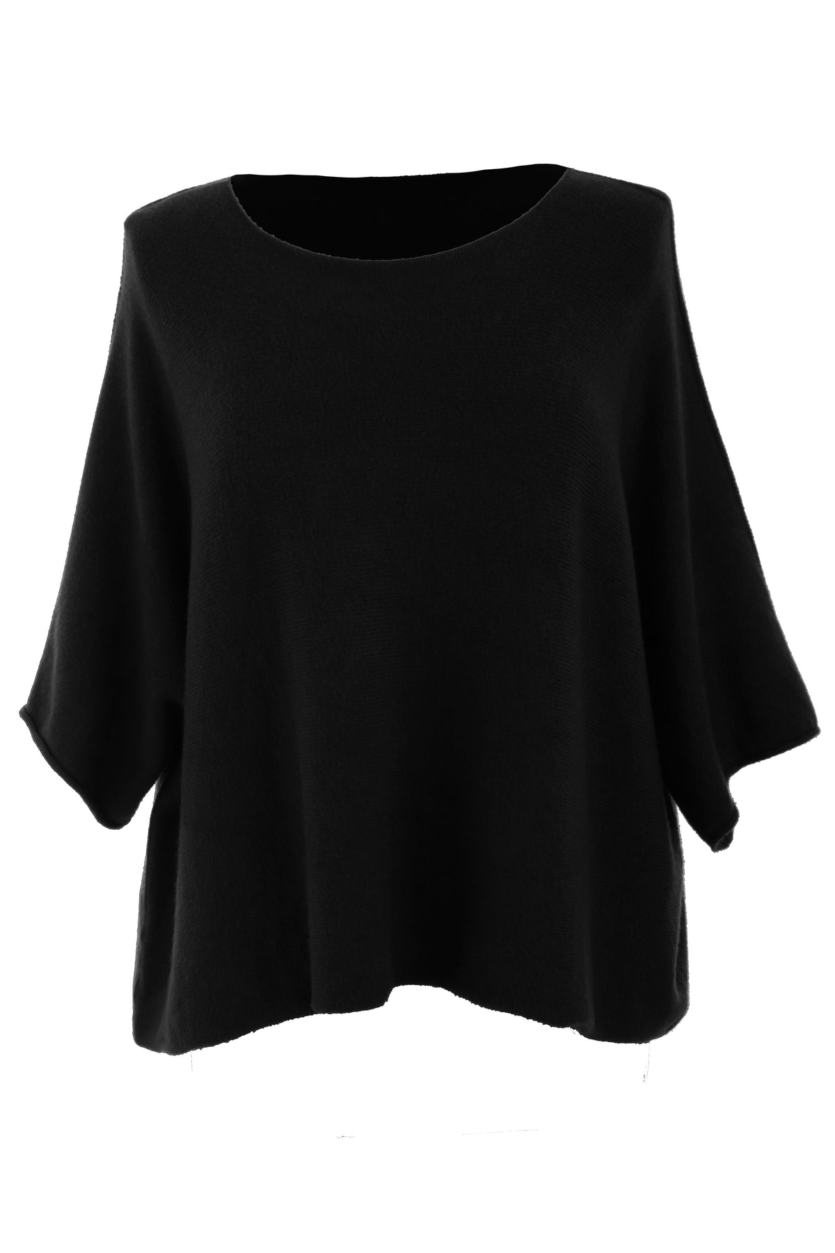Batwing Short Sleeve Soft Knit Jumper
