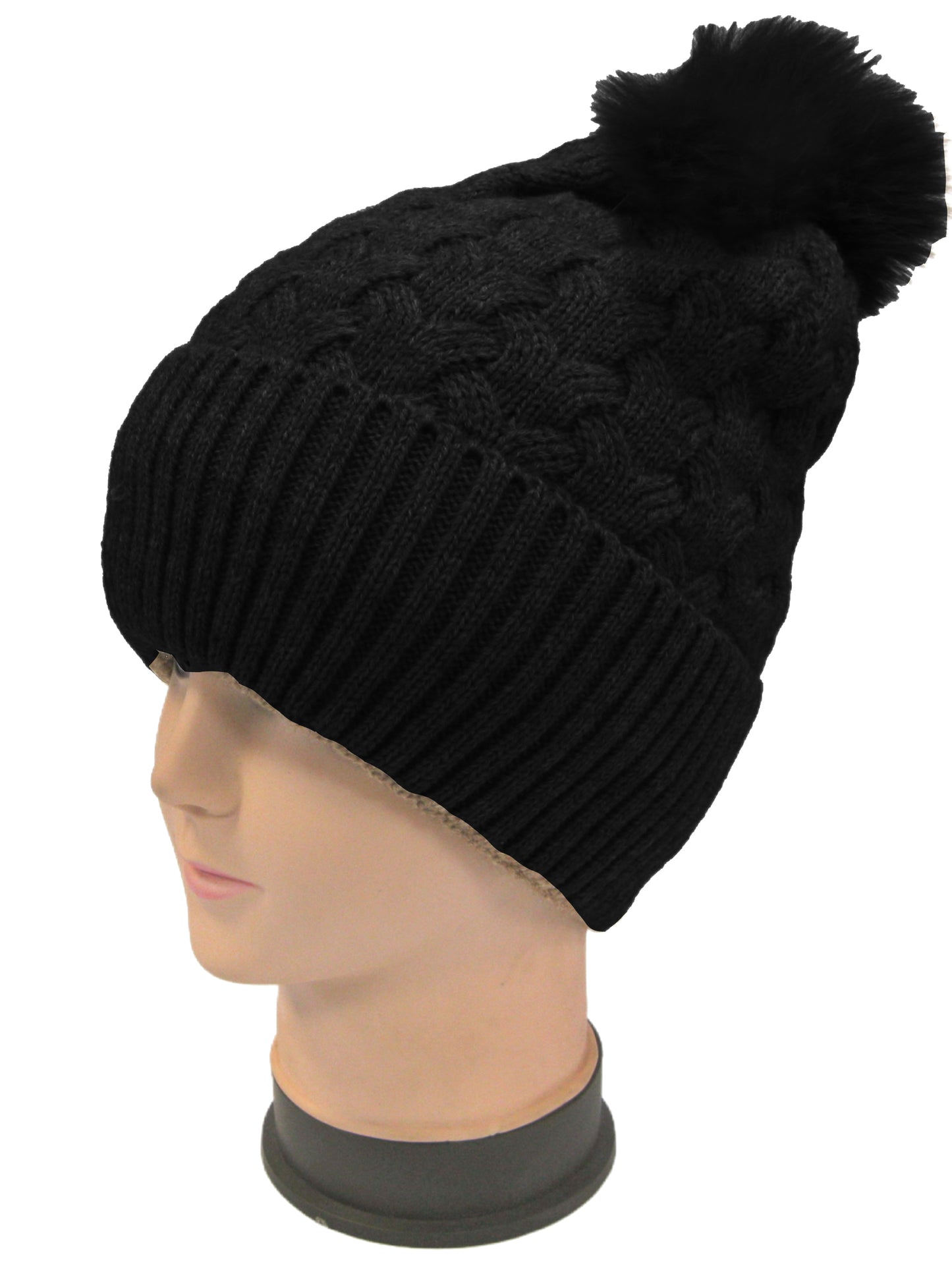 Heart Pattern Cashmere Knit Hat