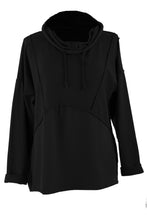 Load image into Gallery viewer, Seam Detail Jersey Hooded Top
