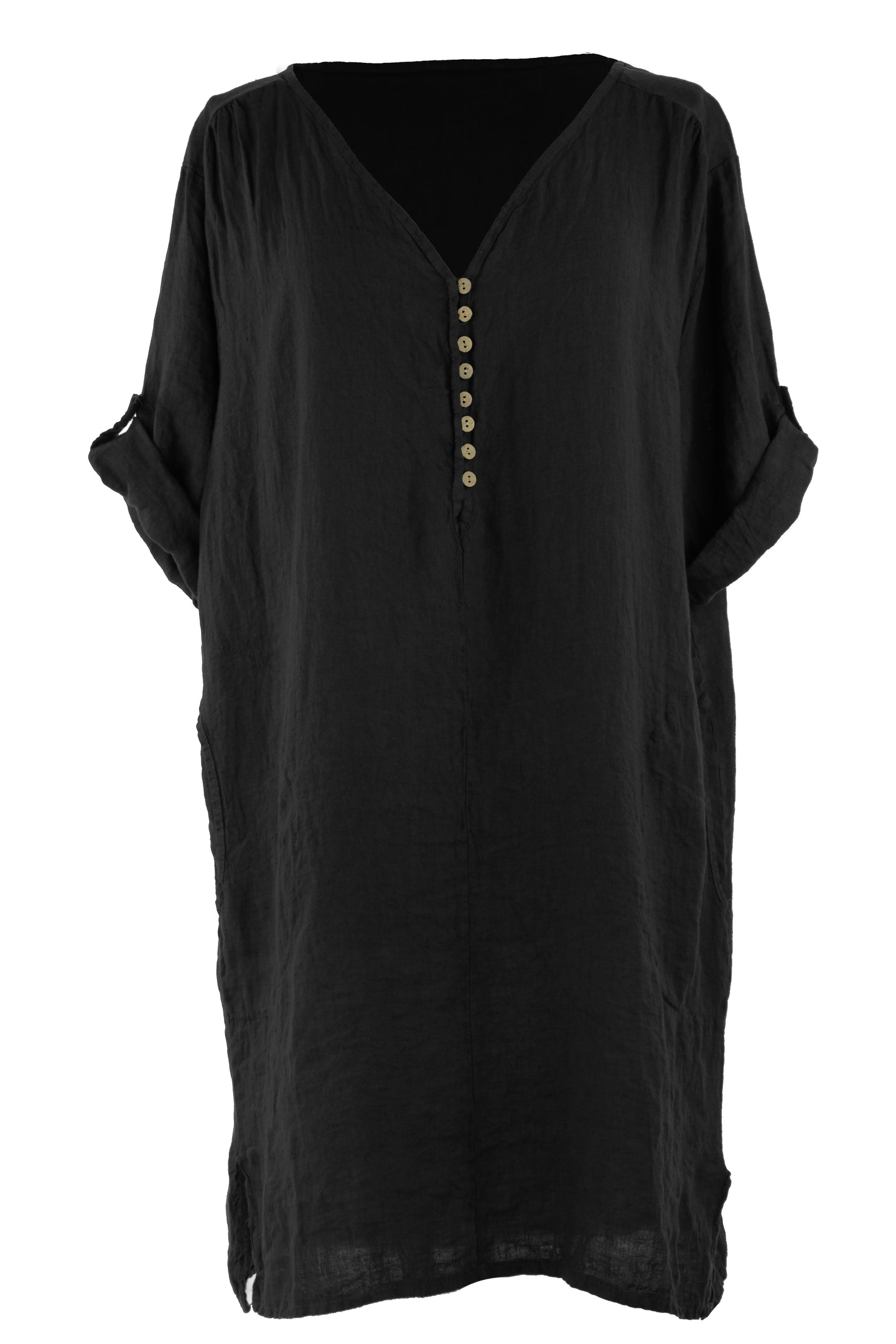 Button Linen Tunic