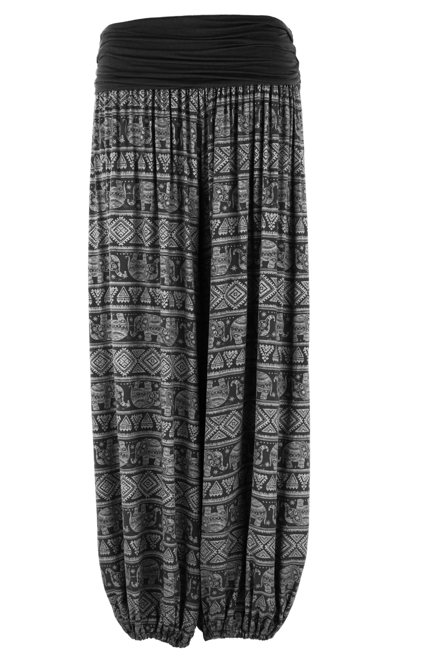 Elephant Print Harem Trouser