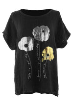Load image into Gallery viewer, Foil Flower Linen Top
