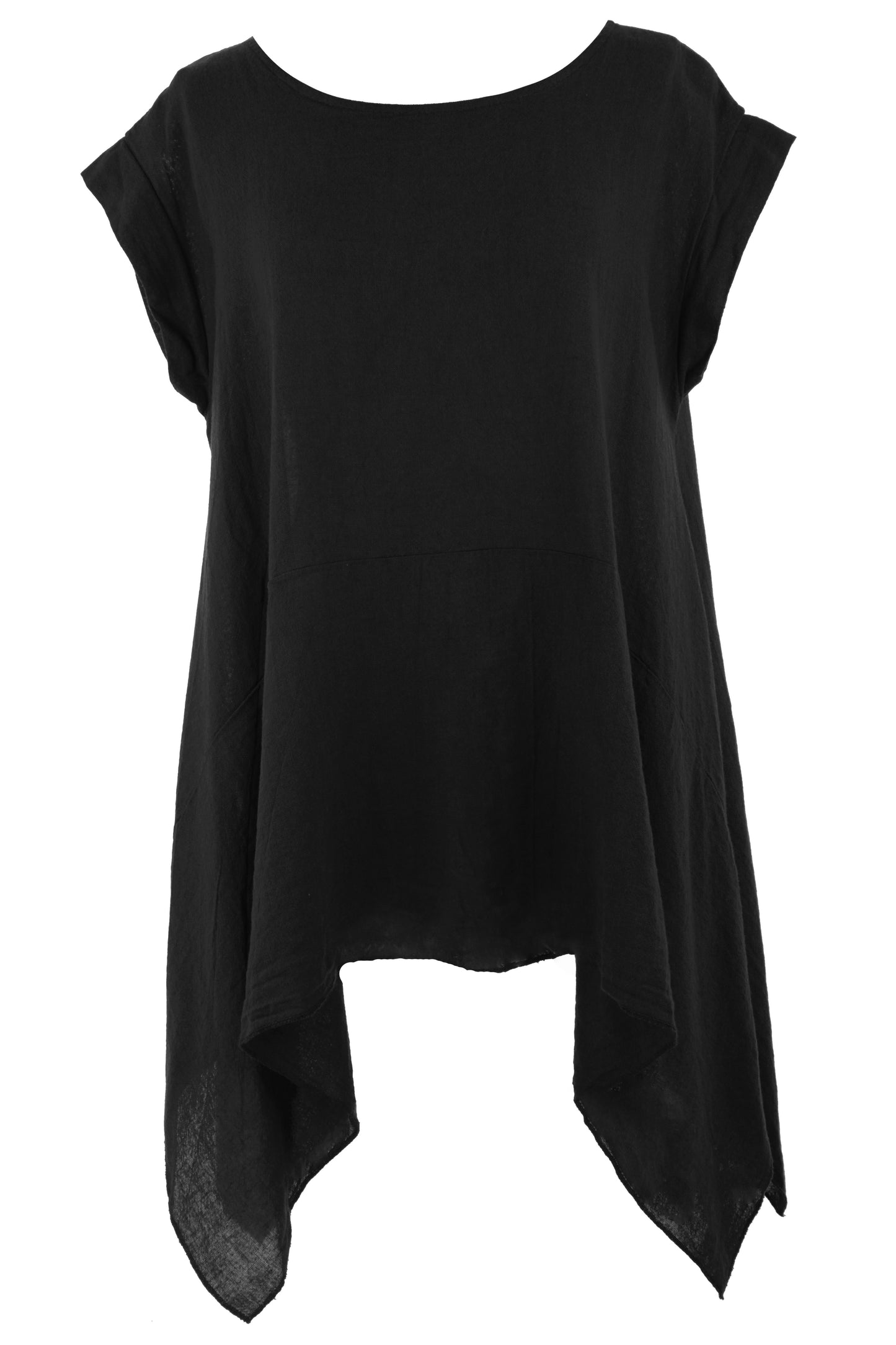 Hanky Hem Linen Top