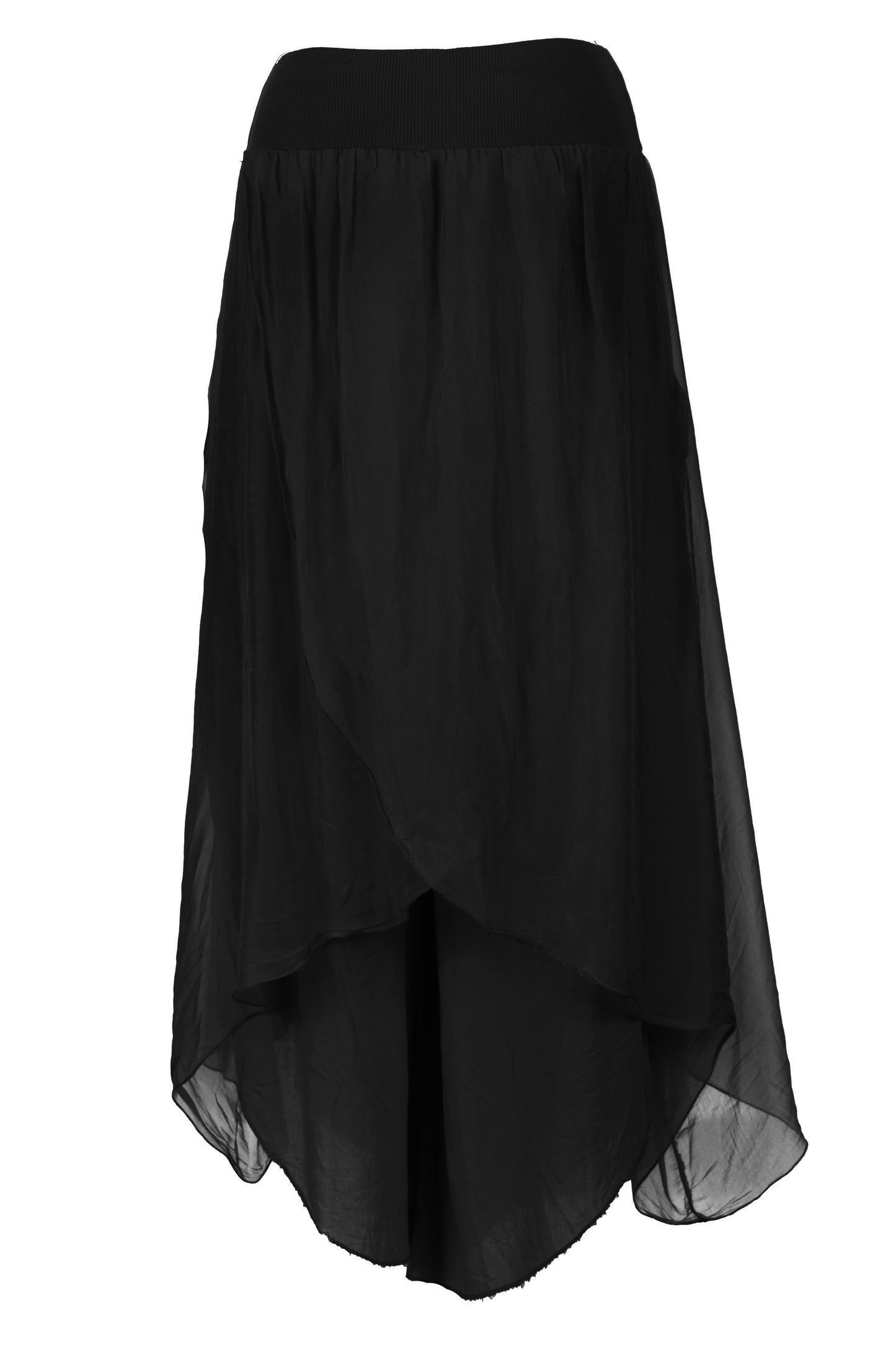 Flap Overlay Silk Trouser