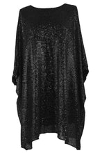 Load image into Gallery viewer, Sequin Batwing Tunic

