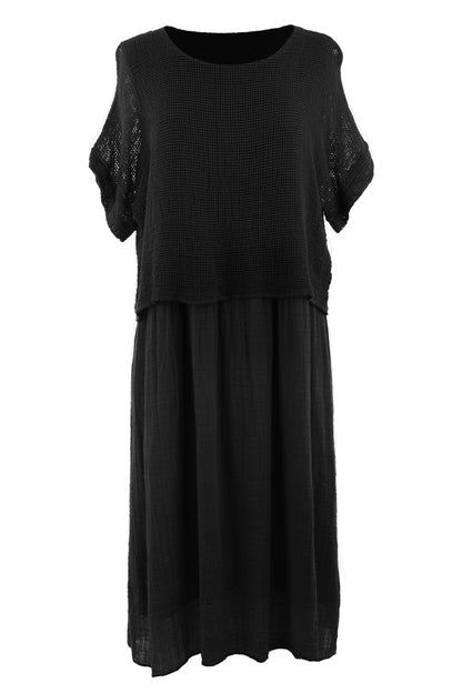 Mesh Shrug Cotton Midi