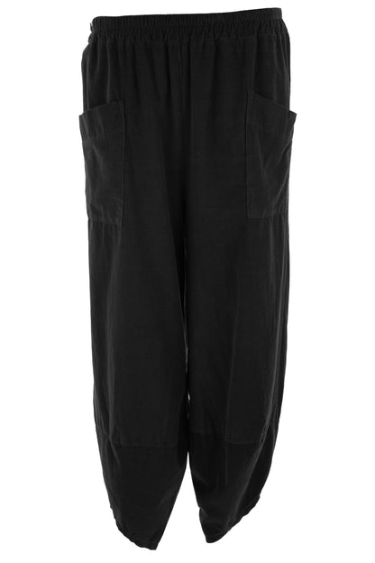 Tulip Ankle Barrel Leg Corduroy Trouser