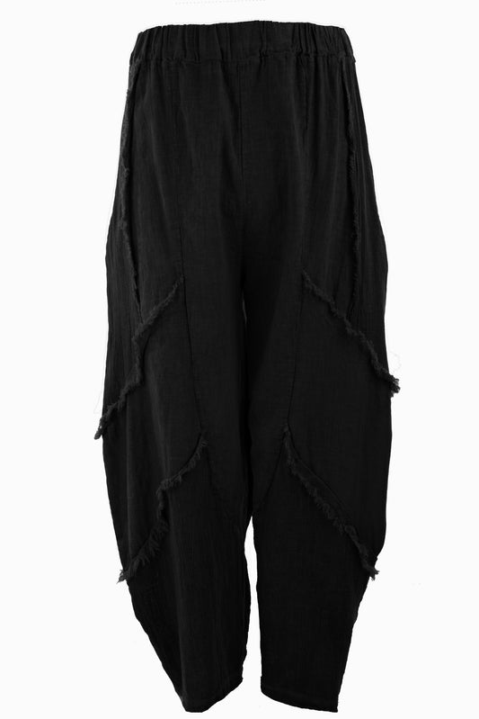 Teabag Linen Panel Trouser