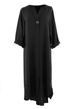 Load image into Gallery viewer, One Button Detail Midi Dress
