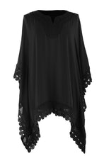 Load image into Gallery viewer, Crochet Trim Kaftan Top
