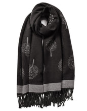 Load image into Gallery viewer, Tree Of Life Tassel Cashmere Scarf
