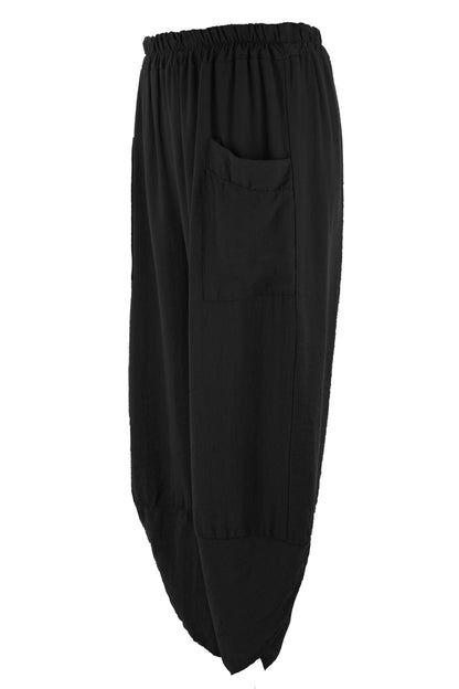 2 Pocket Ankle Length Barrel Leg Trouser