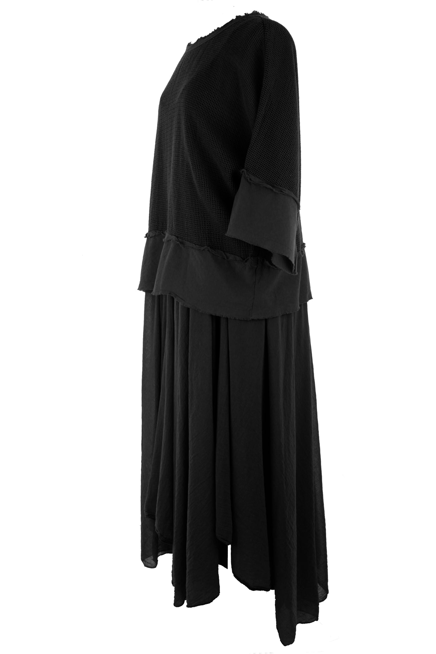 2 Piece Mesh Shrug Midi Dress