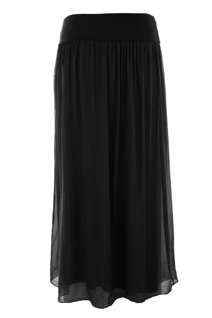 Silk Midi Skirt
