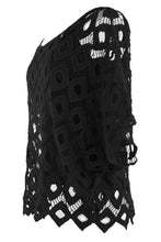 Load image into Gallery viewer, Diamond Crochet Top with Vest
