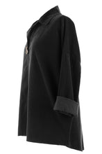 Load image into Gallery viewer, One Button Detail Corduroy Top
