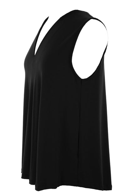 Sleeveless V Neck Top