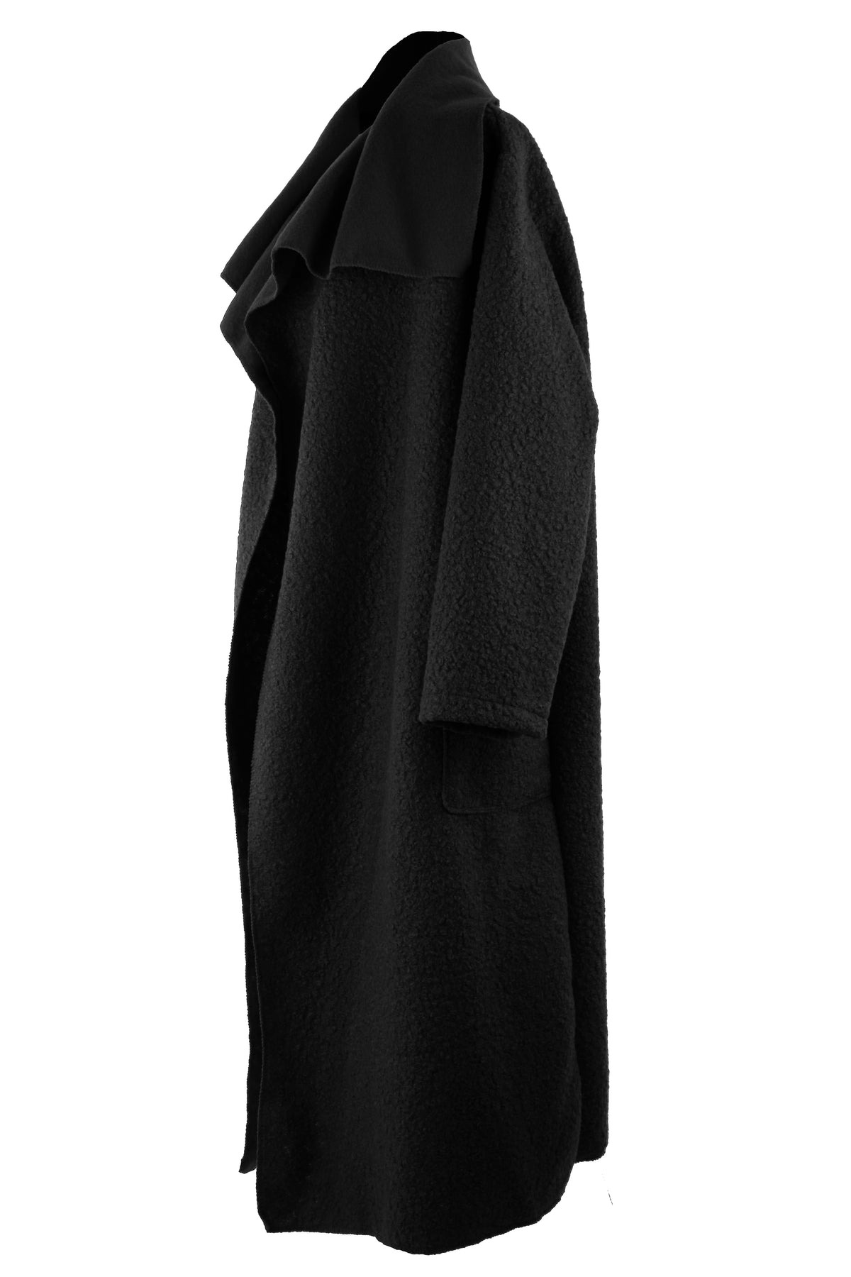 Plain Boucle Coat
