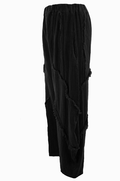Teabag Linen Panel Trouser
