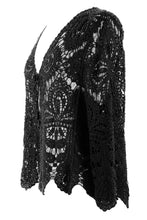 Load image into Gallery viewer, Tie Front Crochet Cardigan
