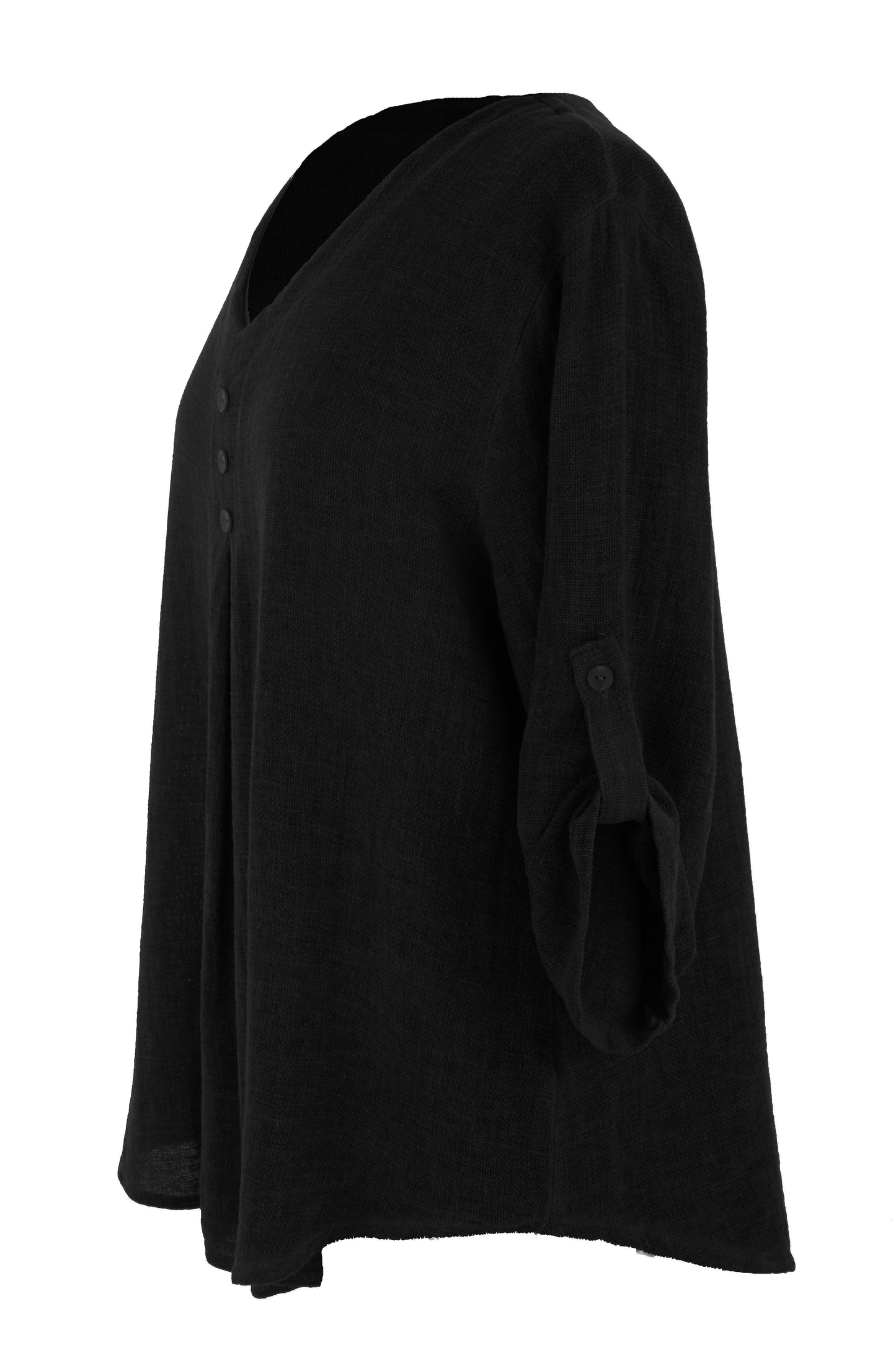 3 Button Detail Teabag Top