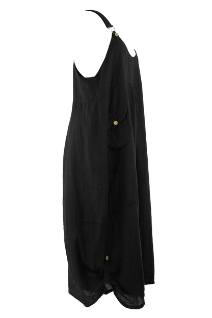 Pinafore Linen Dress