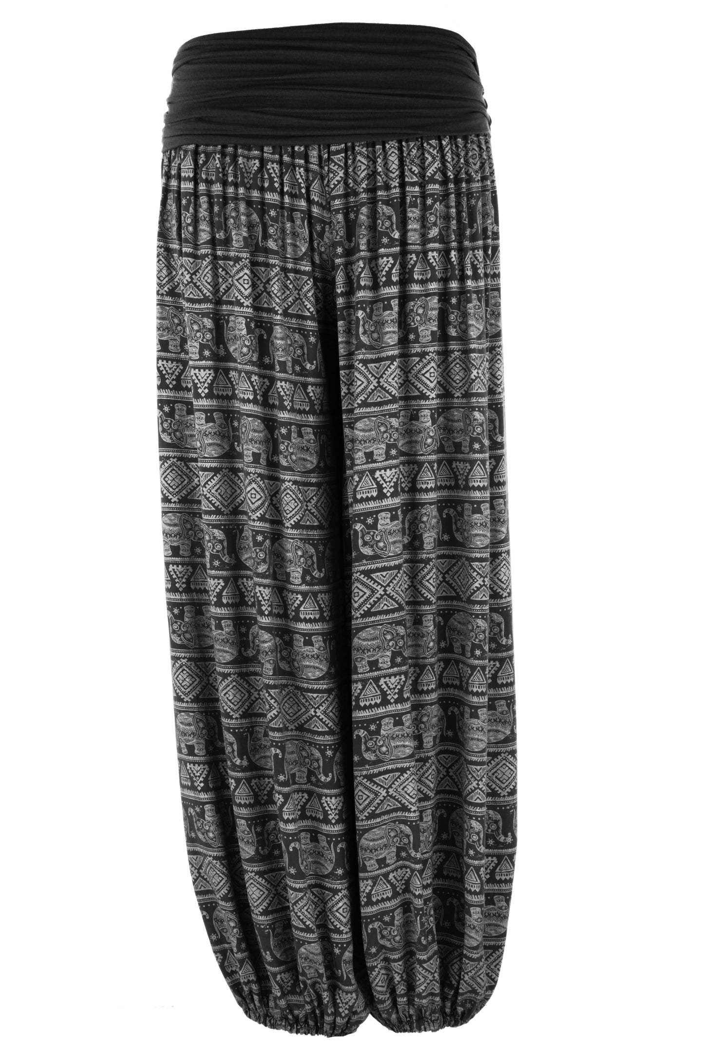 Elephant Print Harem Trouser
