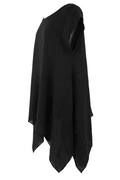 Hanky Hem Linen Top