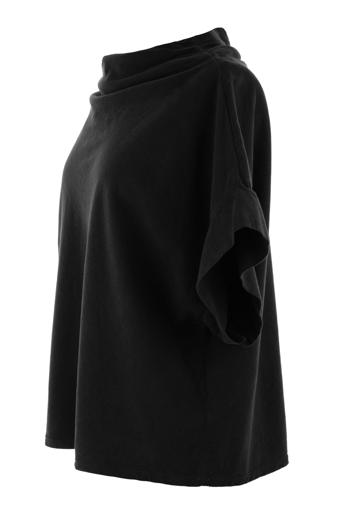 Slash Cowl Neck Corduroy Top