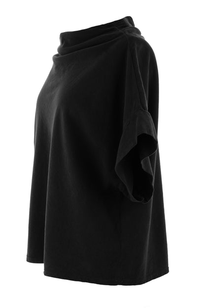Slash Cowl Neck Corduroy Top