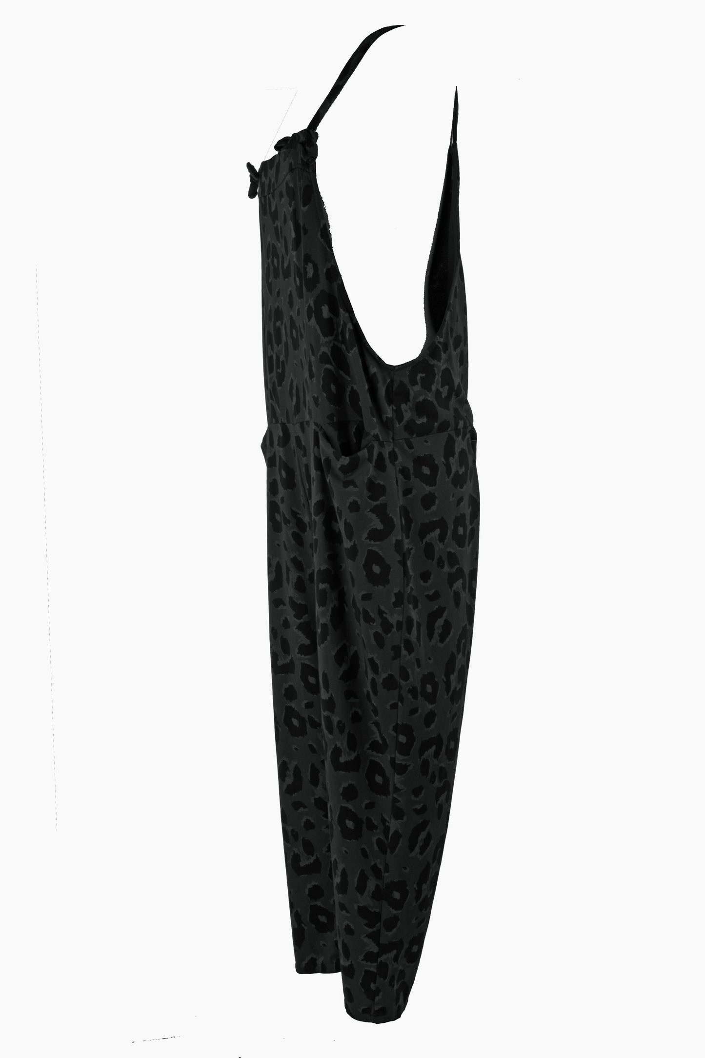 Leopard Jersey Dungarees