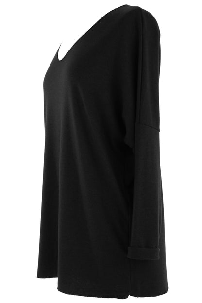 V Neck Soft Knit Necklace Jumper