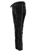 Load image into Gallery viewer, Diamante Stripe Velvet Trouser
