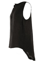 Load image into Gallery viewer, Sleeveless Button Detail Linen Top
