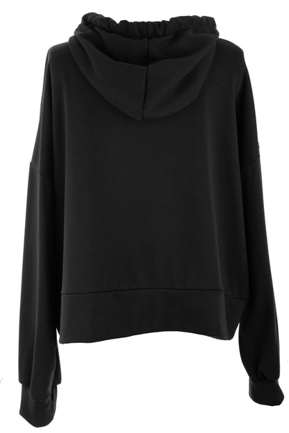 Rope Drawstring Hooded Sweatshirt