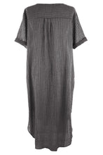 Load image into Gallery viewer, Button Detail Stripe Midi
