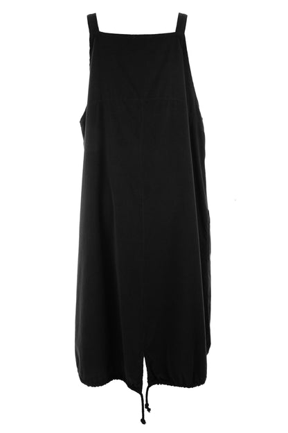 Corduroy Pinafore Midi Dress