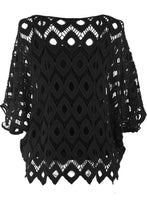 Load image into Gallery viewer, Diamond Crochet Top with Vest
