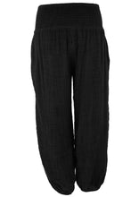 Load image into Gallery viewer, Elasticated Waist Washed Cotton Trouser
