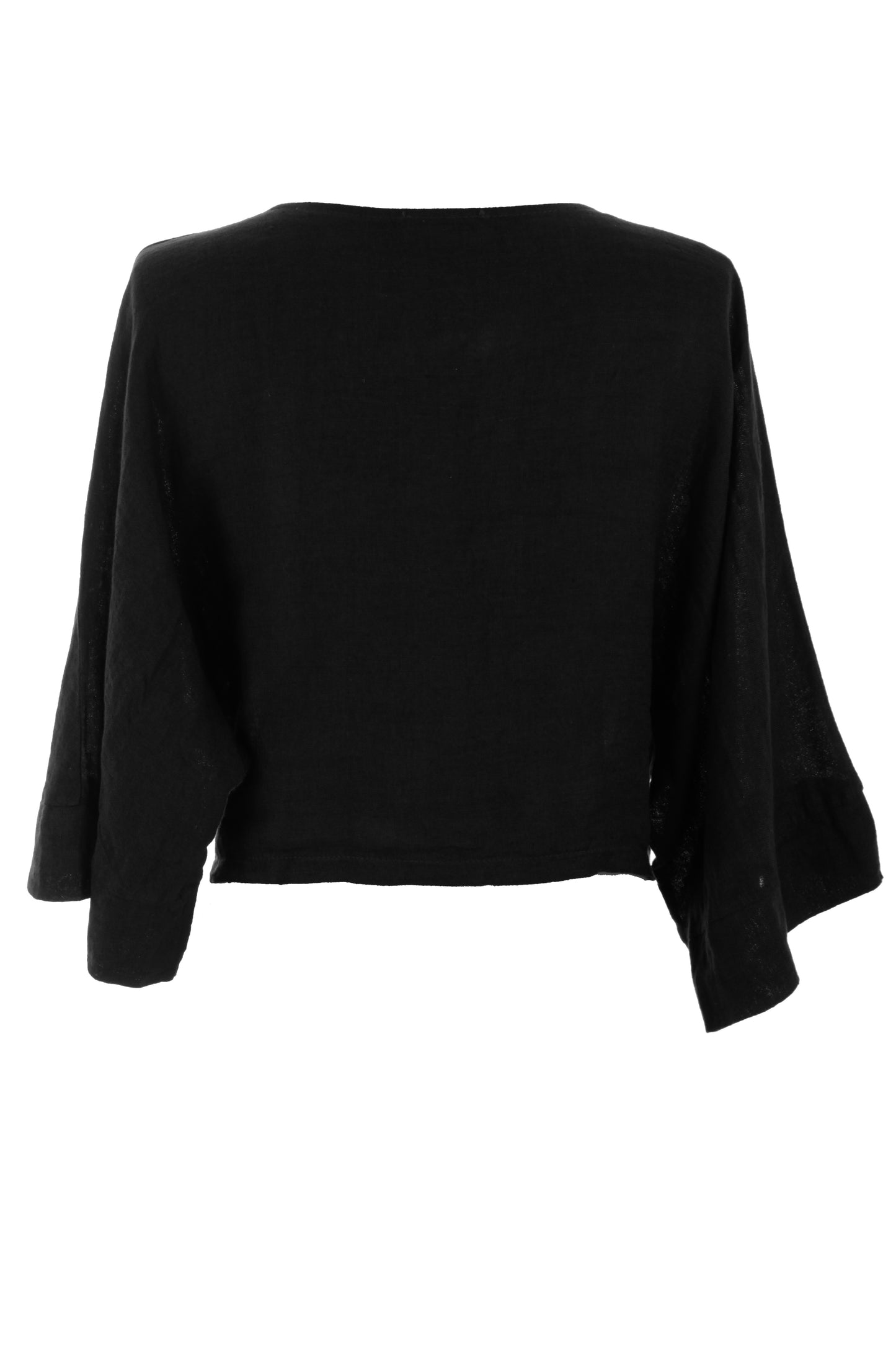 Twist Front Linen Crop Top