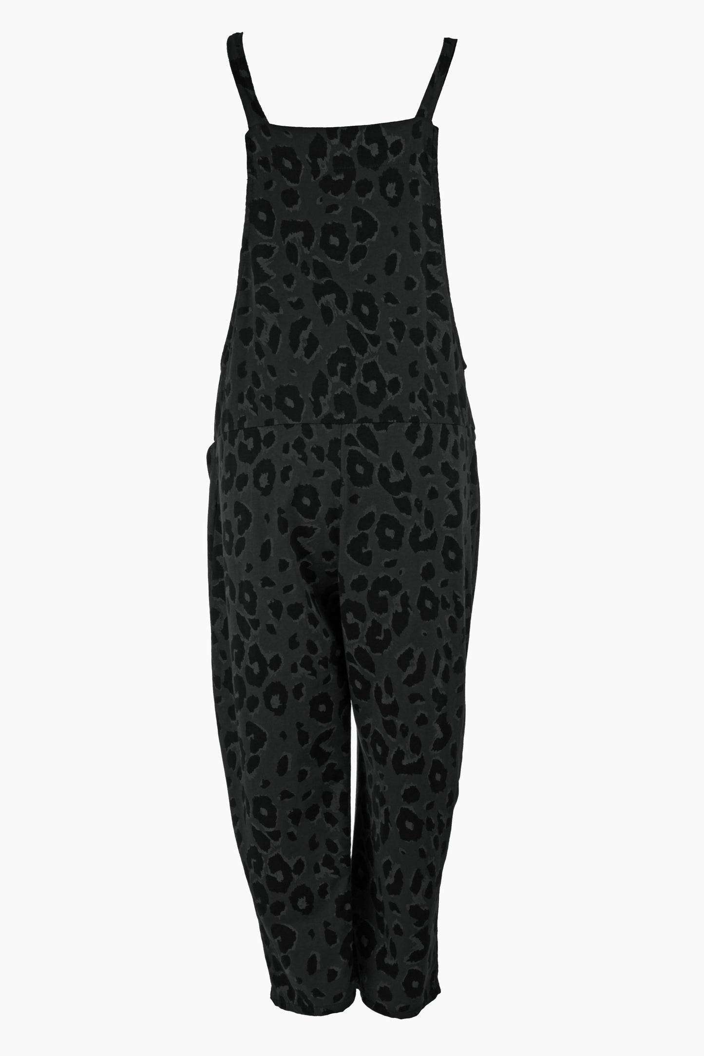 Leopard Jersey Dungarees
