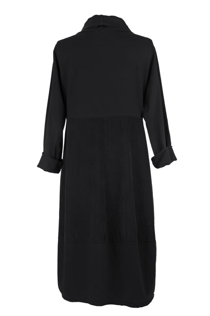 Cowl Corduroy Panel Midi