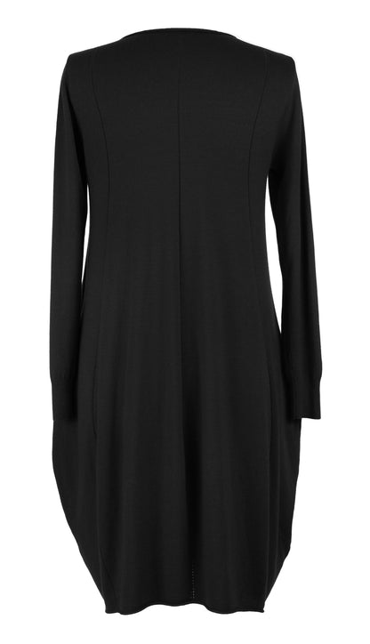2 Pocket Panel Detail Knit Dress