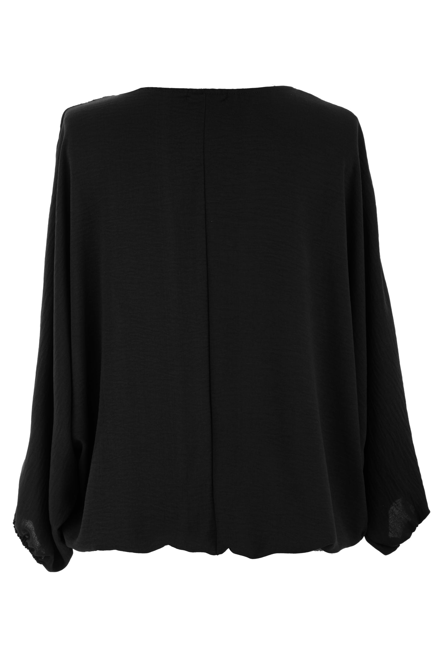 Puffball Hem Necklace Top