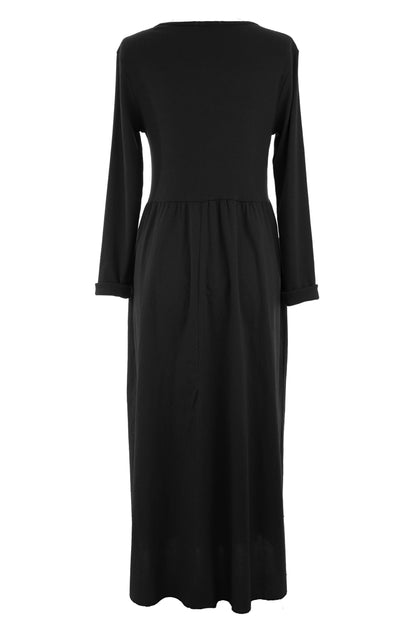 Ribbed Cotton Midi Dress