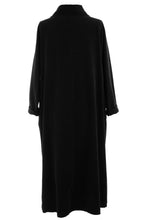 Load image into Gallery viewer, Cowl Neck Side Slit Corduroy Midi
